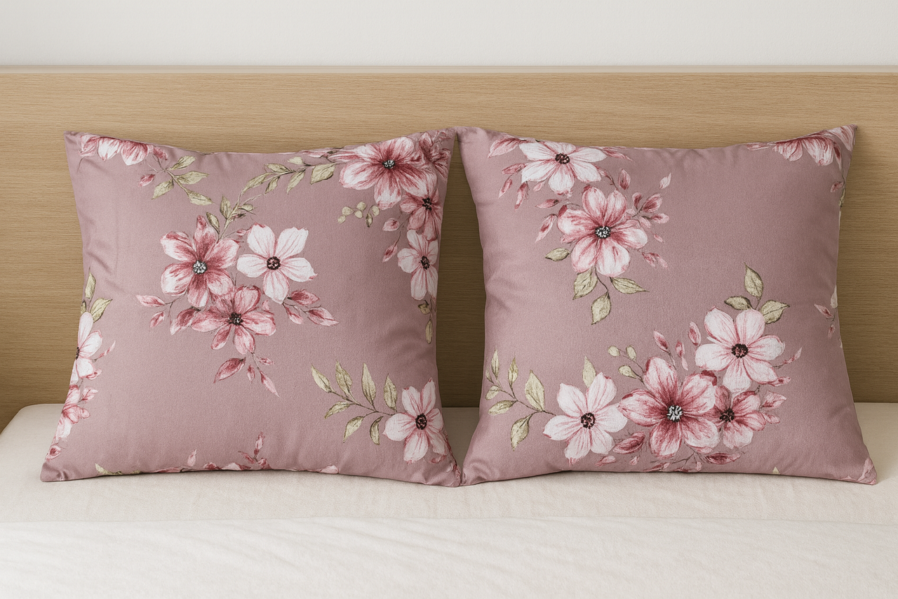 Наволочка (ПоліСатин) "Цвітіння" | 50х70 від 2х шт. з крильцями, фото 1