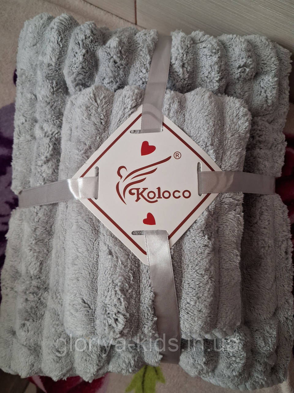 Набір рушників Шарпей фібра 2 рушника в мішечку: 140*70 см, 35*75см. Мікрофібра колір Сталь