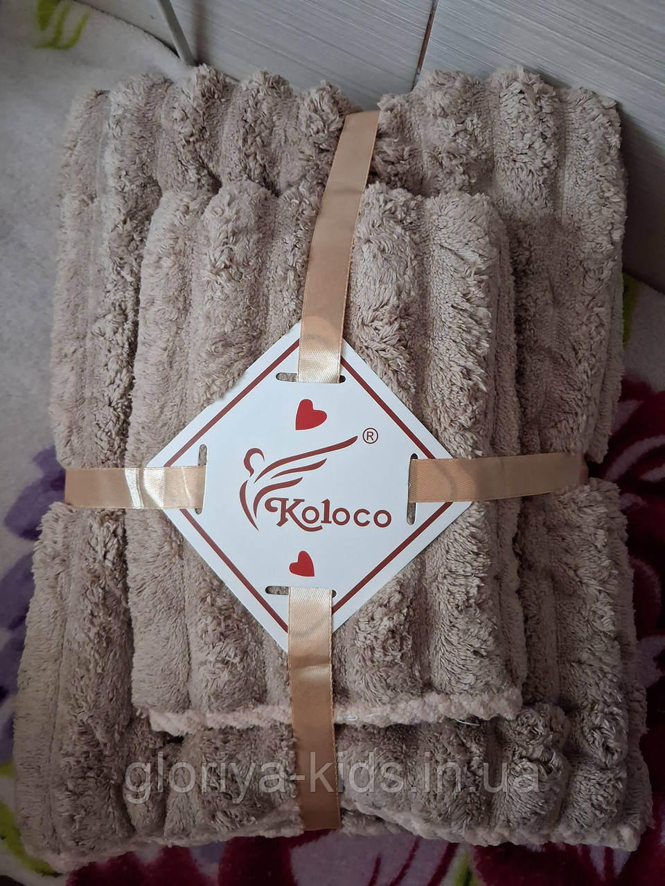 Набір рушників Шарпей фібра 2 рушника: 140*70 см, 35*75см. Мікрофібра колір Капучіно