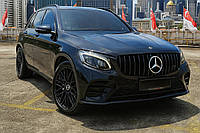 Передняя решетка GT Panamericana Черная (2015-2019) для Mercedes GLC X253
