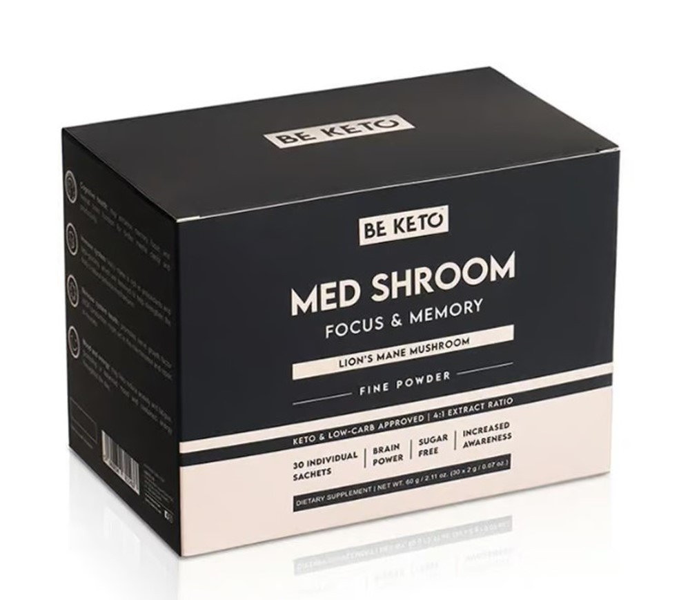 BeKeto Med Shroom Lion's Mane / Екстракт Їжовика гребінчастого 30 саше