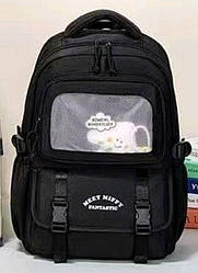 Рюкзак шкільний чорного кольору (висота 46 см)