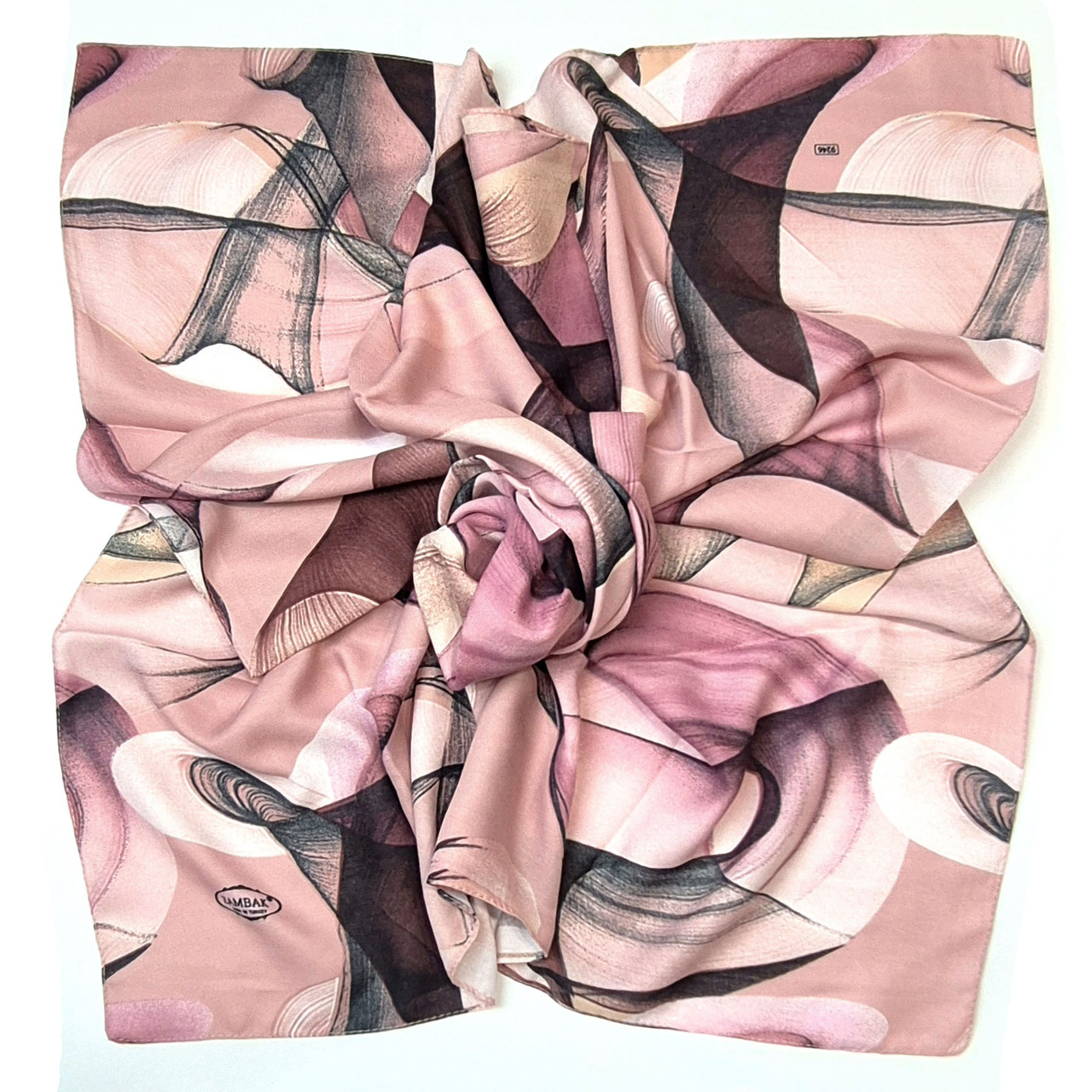 Хустка жіноча вовняна середня Шеррі пудра, фото 1