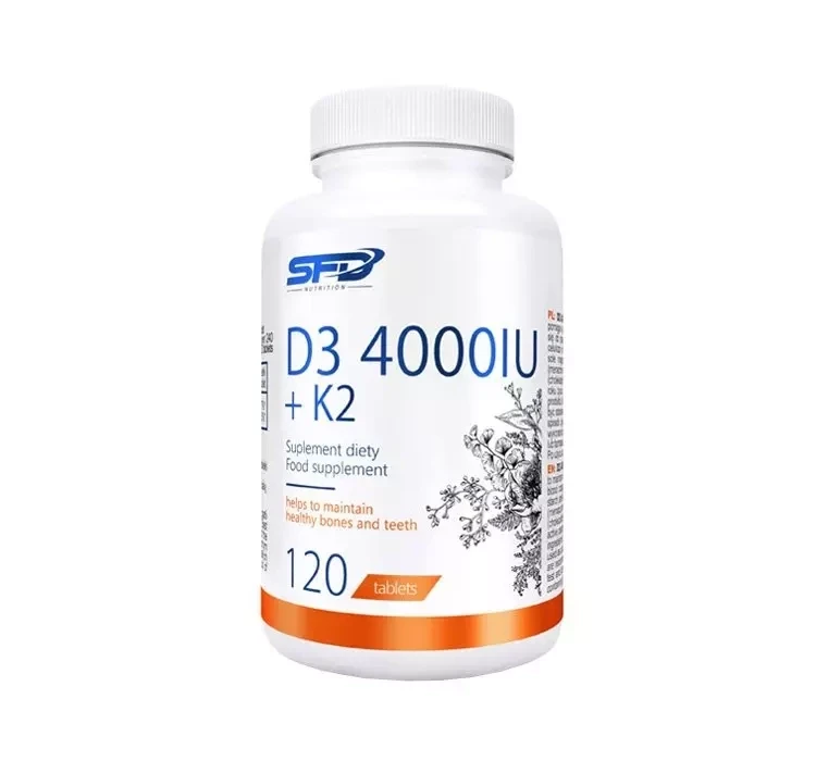 Вітаміни Д3+К2 SFD Nutrition Vitamin D3 4000 IU +K2 120 таб.