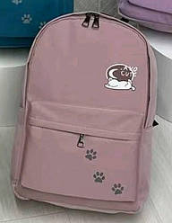 Тканевий шкільний рюкзак середнього розмыру в кольорах (висота 43 см)