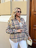 Сорочка жіноча в клітку 9789, фото 4