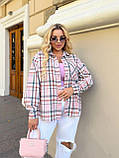 Сорочка жіноча в клітку 9789, фото 3
