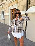 Сорочка жіноча в клітку 9790, фото 3