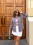 Сорочка жіноча в клітку 9790, фото 4
