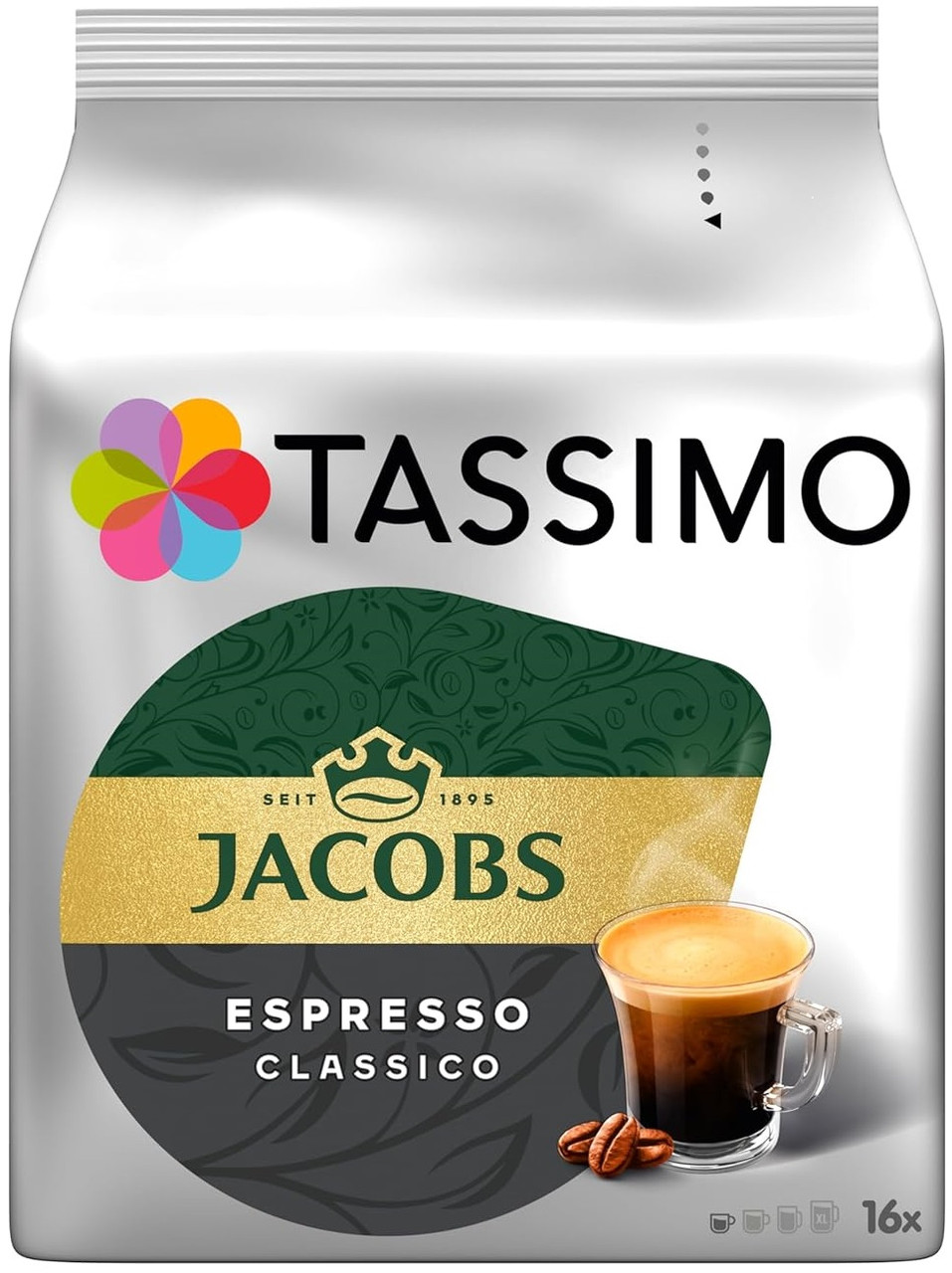 Кава в капсулах Tassimo Espresso 16 порцій - Тассімо Еспресо 16 капсул, фото 1