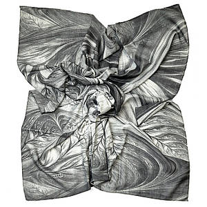 Хустка жіноча вовняна середнього розміру Шері сірий