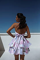 Жіноча квіткова сукня з пишною подвійною спідницею Sms9469, фото 2