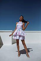 Жіноча квіткова сукня з пишною подвійною спідницею Sms9469, фото 3