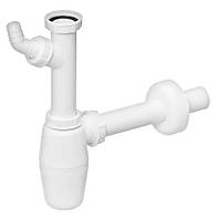 Сифон для мийки, раковини з під'єднанням пральної чи посудомийної машини 1 1/4"х1 1/4" з відводом Viega 326319 | 000000809