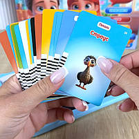 Картрідер Всезнайко рожевий укр стилус 122 двосторонні картки 18 тем казки пісні факти 24*1,5*17см (94930), фото 4