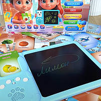 Картрідер Всезнайко WToys синій укр мова акум стилус 122 двосторонні картки 18 тем казки пісні цікаві факти 24*1,5*17см (94930), фото 8