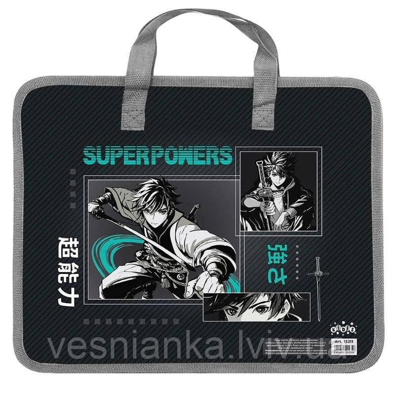 Папка портфель А4 з ручками "Anime Boys" 13211 Kidis, фото 1