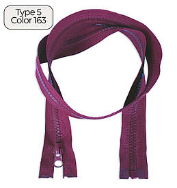 Блискавка тракторна Тип5 вишнева пластикова довжина 50см 1Б