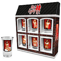 Набір термочарок із зображеннями жінок Red Light Women, 6 шт. по 35 мл