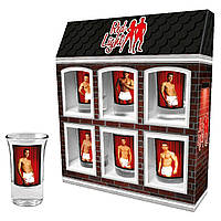Набір термочарок із зображеннями чоловіків Red Light Men, 6 шт. по 35 мл