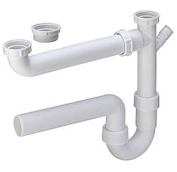 Сифон для мийки подвiйний d40 Viega 329174 | 000000817