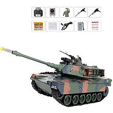 G239437-ZY021-817  БОЄВИЙ ТАНК СПОЛУЧЕНІ ШТАТИ  акумуляторний радіокерований зі звуком сірий стріляє арбізом