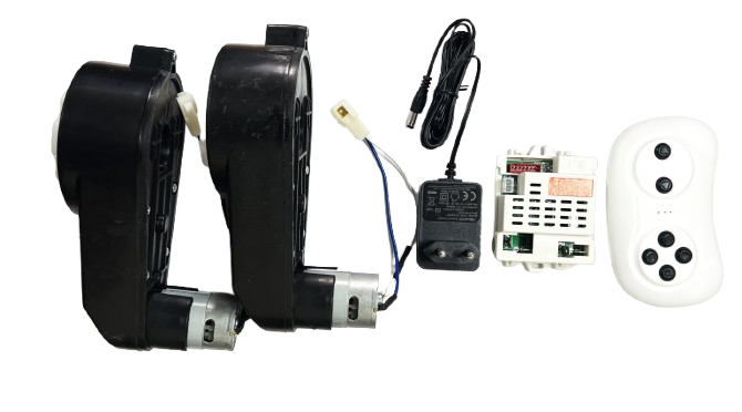 Комплект дитячого електромобіля FL3388T Редуктор 2штуки.Зарядний пристрій, пульт управління. БЛОК КЕРУВАННЯ, фото 1