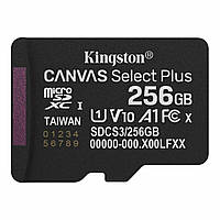 Карта пам&apos;яті microSDXC (UHS-1) Kingston Canvas Select Plus Gen3 256Gb class 10 А1 (R-150MB/s)