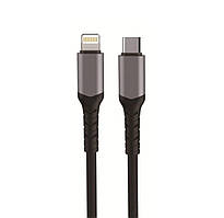 Кабель WUW-X183 Type-C to Lightning 3A 1m Black