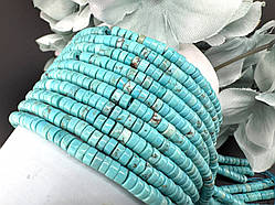 Бірюза натуральна 4*2 мм диск, 1 шт.