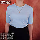 Жіноча срібна цепочка і ладанка-іконка Богородиця. Ланцюжок на шию жіночий бисмарк 925 проби 50 см, фото 8