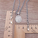 Жіноча срібна цепочка і ладанка-іконка Богородиця. Ланцюжок на шию жіночий бисмарк 925 проби 50 см, фото 5