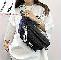 Сумка бананка через плече (чорна)