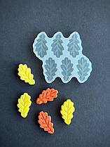 Силіконовий молд для льодяників "Дубовий листочок"