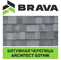 Бітумова черепиця BRAVA ARCHITECT GOTHIC двошарова ламінована