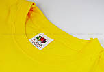 Дитяча футболка жовта базова бавовняна (яскраво-жовтий) Valueweight kids Fruit of the Loom, фото 7