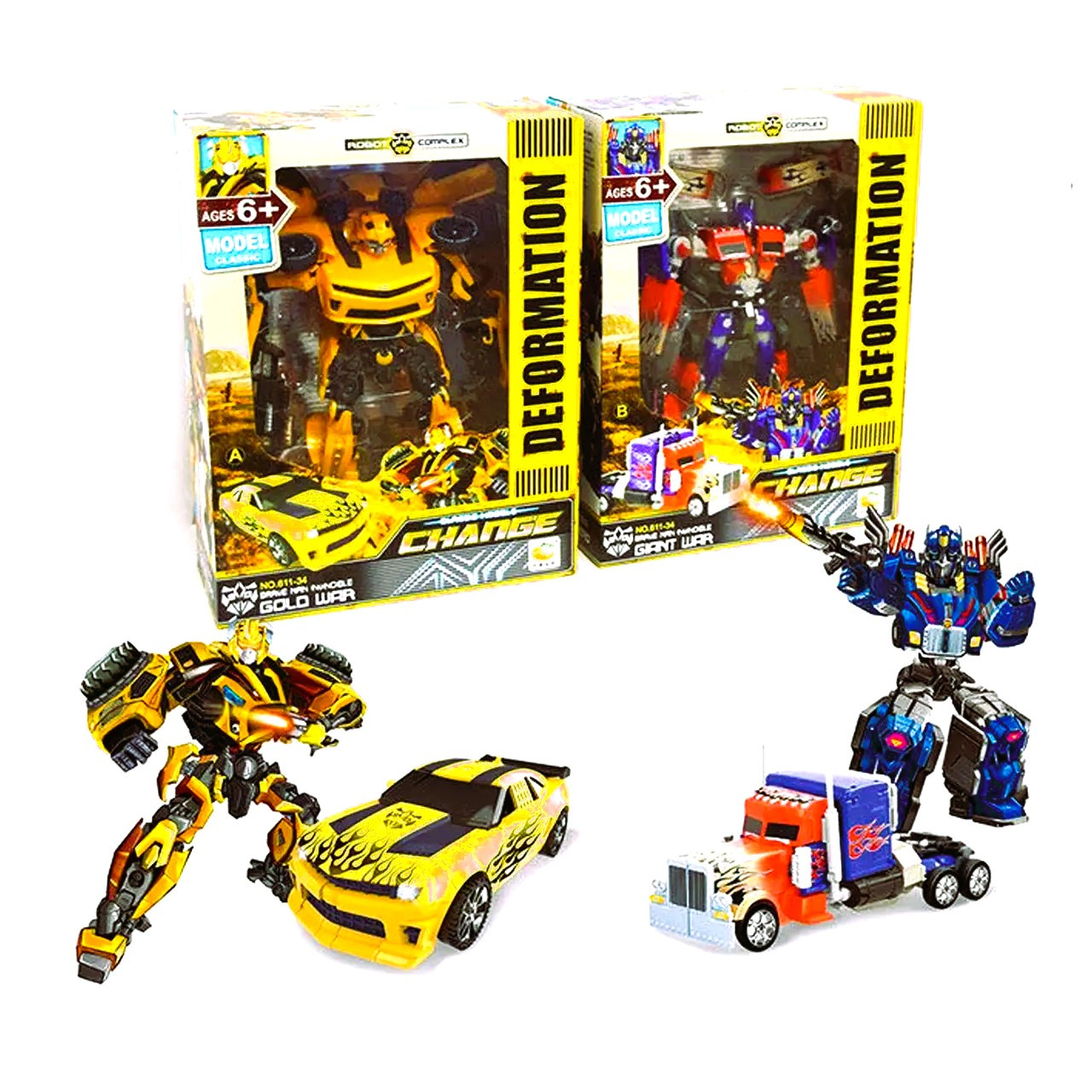 Робот трансформер 611-16A/B ШМІЛЬ ОПТИМУС ПРАЙМ, фото 1