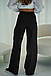 Жіночі брюки палаццо у смужку у розмірах 42-48 тіар з резинкою на талії, фото 8