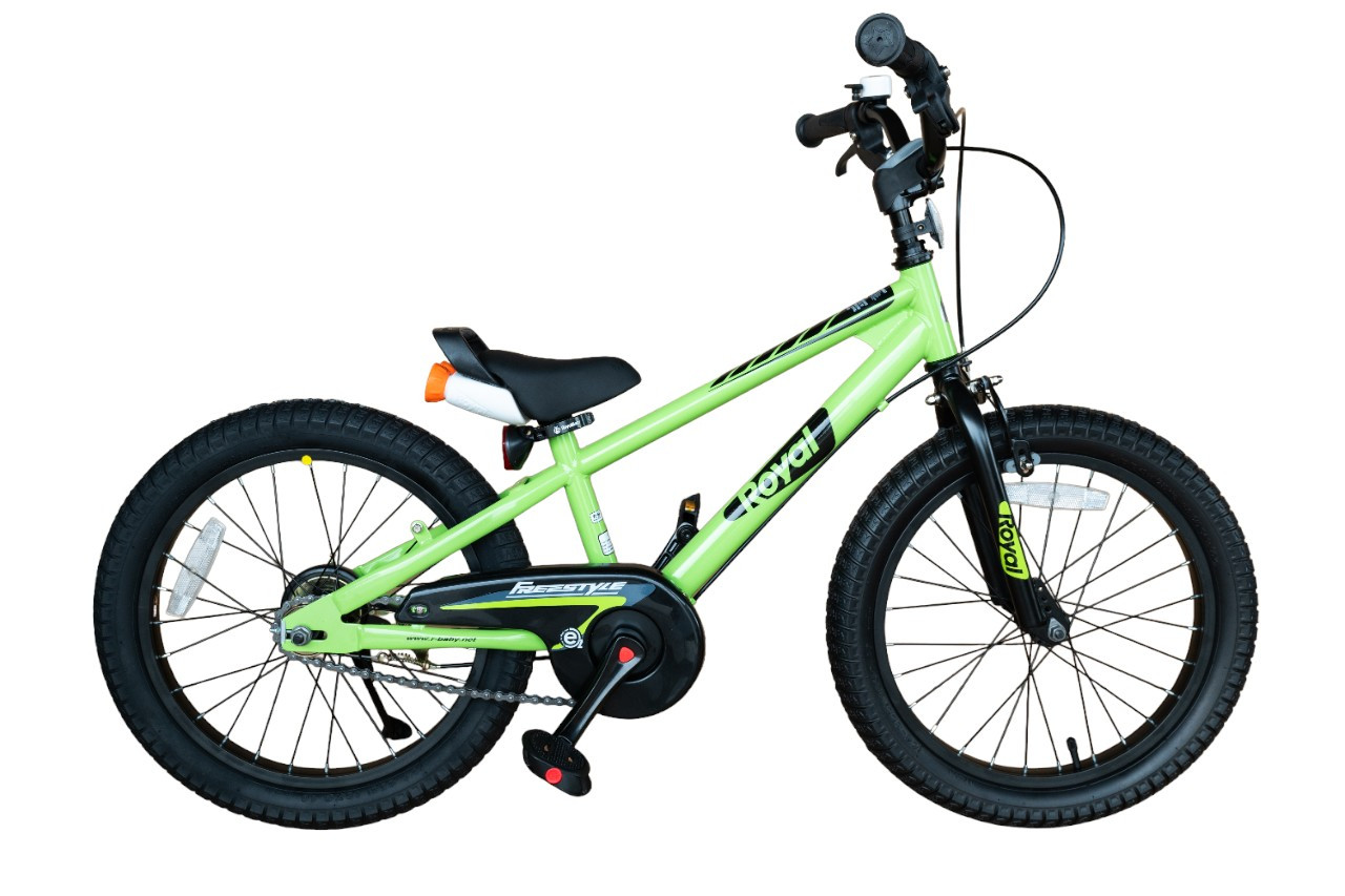RB18-30 ВЕЛОСИПЕД ДИТЯЧИЙ ROYAL BABY FREESTYLE ЗЕЛЕНИЙ 18 ДЮЙМІВ БЕГОВЕЛ+ВЕЛОСИПЕД, фото 1