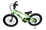RB18-30 ВЕЛОСИПЕД ДИТЯЧИЙ ROYAL BABY FREESTYLE ЗЕЛЕНИЙ 18 ДЮЙМІВ БЕГОВЕЛ+ВЕЛОСИПЕД, фото 5