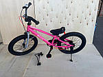 RB18-30 ВЕЛОСИПЕД ДИТЯЧИЙ ROYAL BABY FREESTYLE РОЖЕВИЙ 18 ДЮЙМІВ БЕГОВЕЛ+ВЕЛОСИПЕД, фото 3