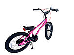 RB18-30 ВЕЛОСИПЕД ДИТЯЧИЙ ROYAL BABY FREESTYLE РОЖЕВИЙ 18 ДЮЙМІВ БЕГОВЕЛ+ВЕЛОСИПЕД, фото 4