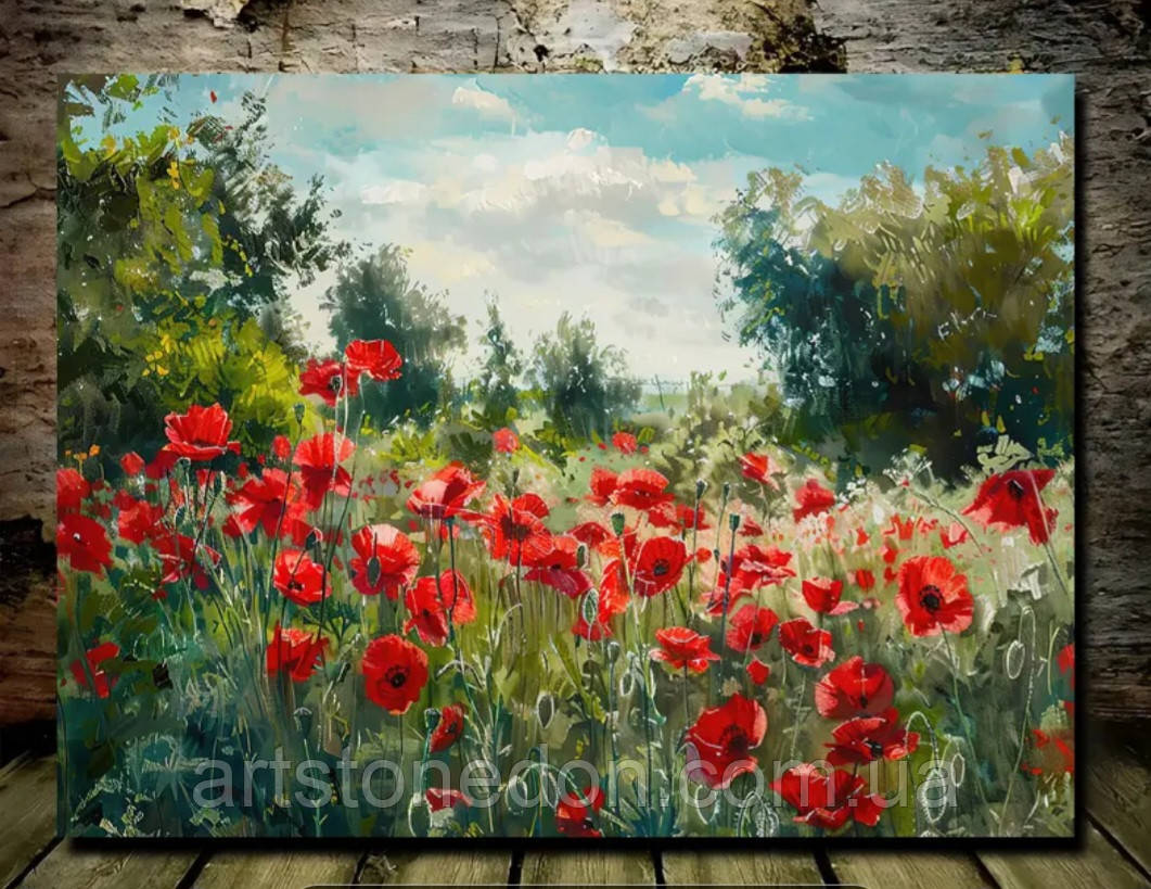 Картина для інтер'єру Поле маків, фото 1