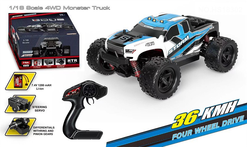 G271850-HS18302 Чотирьох привідний швидкісна машина на радіо керуванні масштаб 1:18, фото 1