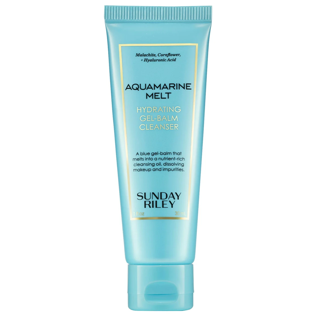 Гель-бальзам для очищення та зволоження шкіри Sunday Riley Aquamarine Melt Cleansing Gel Balm 30 мл, фото 1