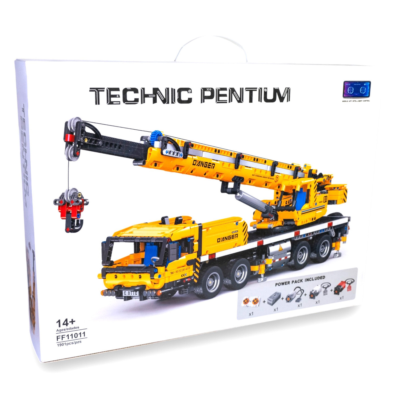 FF11011 Іграшковий кран конструктор на радіокеровані 2024 деталі, фото 1