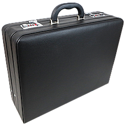 Великий дипломат з розширенням з еко шкіри Portfolio чорний