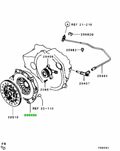Диск зчеплення EXEDY MBC640, Mitsubishi Lancer, Colt, Space Star 1996-2008 MN132330