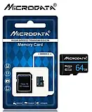 Карта пам’яті Microdata microSD 64GB Class 10 з SD адаптером, фото 2