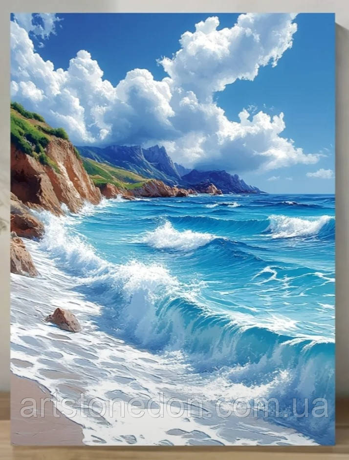 Картині для дому. Картина "Морські хвилі" 30×40, фото 1